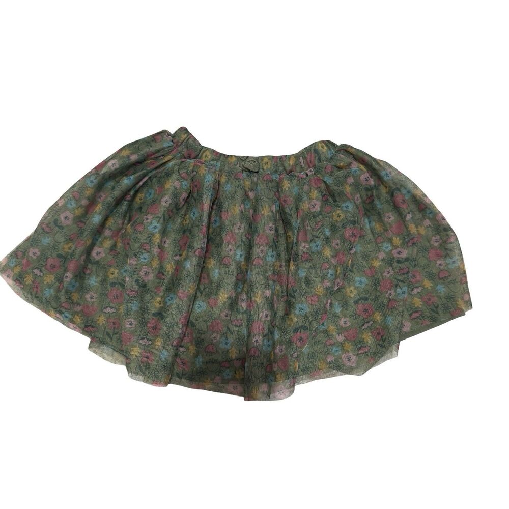 Girls Kids Toddler 2022 Peppa Pig Skirt Size‎ 3T Floral Green Ruffled Layered